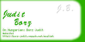 judit borz business card